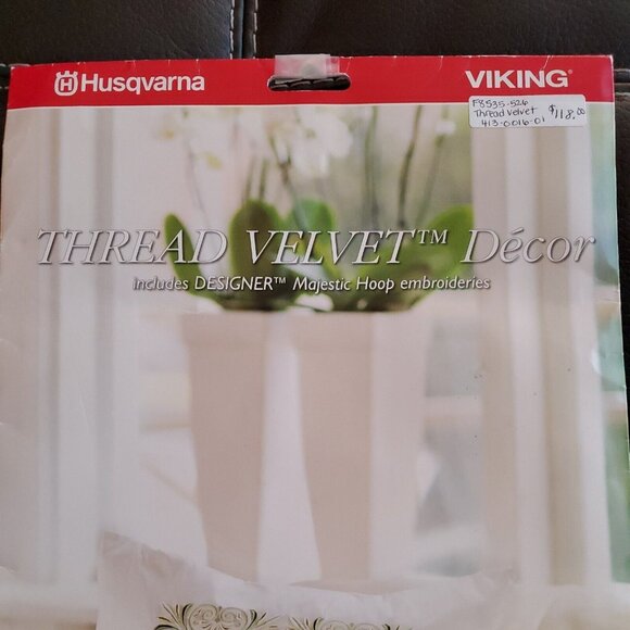 Husqvarna Viking Thread Velvet Decor Embroidery Instructions 196 CD 413 00 16-01 - Picture 2 of 7